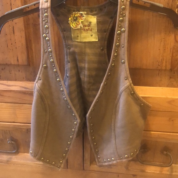 Free People Jackets & Blazers - FREE PEOPLE STUDDED VEST